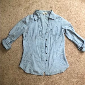 Button up chambray shirt